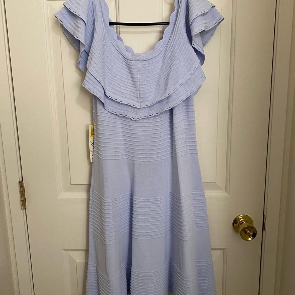Eliza J. Size Medium Woman's Purple Blue Skirt Sheath Dress